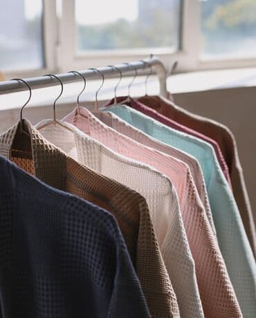 домашние халаты больших размеров: Халат, Вафельное полотно, S, XS, M — 2