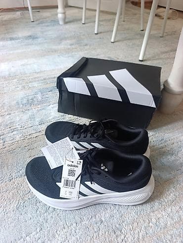 Мужская обувь: Кроссовки adidas, черно-белые - Модель: беговые/тренировочные — 3