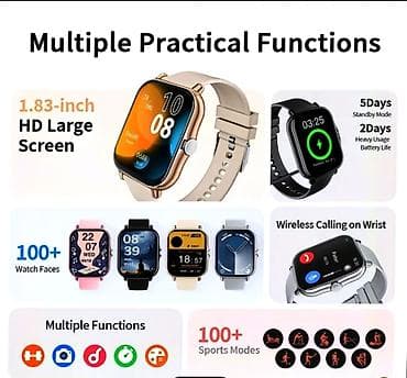 Другие смарт-часы: Смарт-часы с большим экраном 1.83" HD и расширенным набором функций — 2