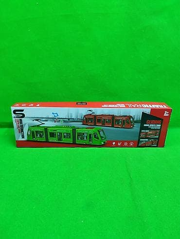 Оюнчуктар: Трамвай игрушка музыкальная🚋 Комплектация товара: трамвай и 3 — 6