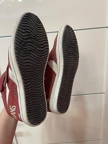 jea: Набор женской обуви. 1) Кеды/сникеры REPLAY - Цвет: бордовый с белыми — 3