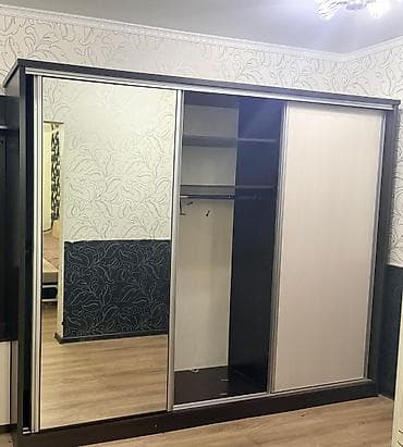 шкаф кухне: Шкаф купе, Б/у, С зеркалом, ЛДСП — 3
