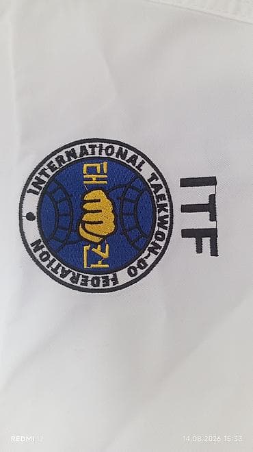 лодки надувные: Тхэквондо-кимоно (добок) ITF с поясом - Официальная символика ITF — 3