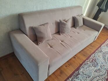 диваны кожаные бу: Раскладной диван, Б/у — 1