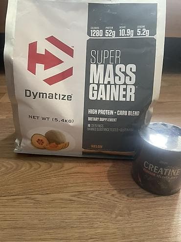 Набор спортивного питания: 1) Dymatize Super Mass Gainer, 5,4 кг (16