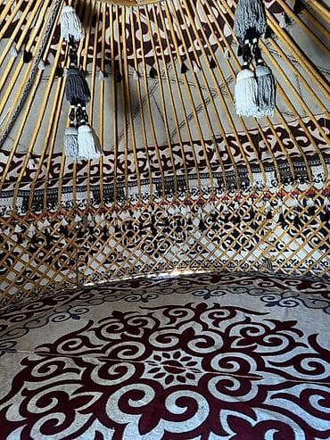 круглый ангар: Продажа юрты, Каркас Деревянный, 85 баш, Диаметр: 6.5 метров — 4