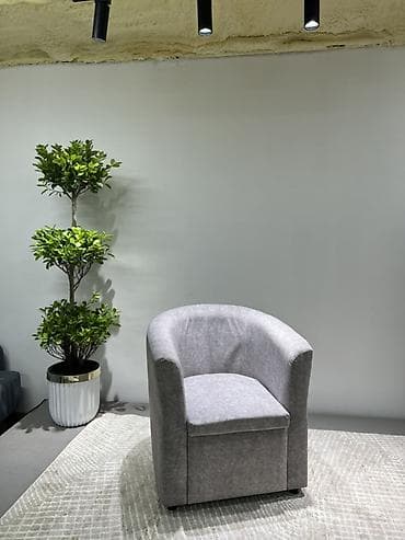 кресла лофт: Кресло-бочонок, компактное - Универсальный дизайн: плавные округлые — 3