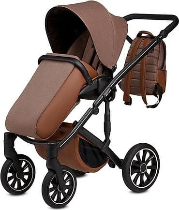 топос мамалак: Коляска, цвет - Коричневый, Б/у — 6