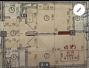 Продажа квартир: 1 комната, 48 м², Элитка, 2 этаж, Готовая ПСО (под самоотделку) — 5
