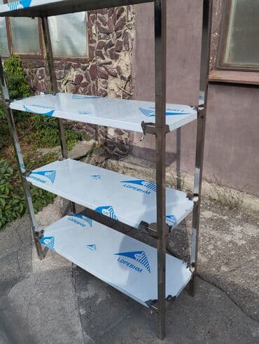 Для кафе, ресторанов: Стеллаж 115х40х170 толщина листа 0.9 мм нержавейка изготовим любых — 1