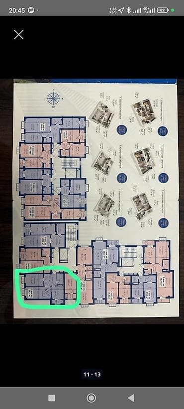 бишкек новостройки: 2 комнаты, 58 м², Элитка, 9 этаж, Готовая ПСО (под самоотделку) — 2