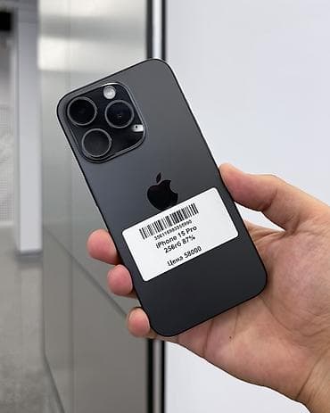 galaxy note 21: IPhone 15 Pro, Б/у, 256 ГБ, Black Titanium, Защитное стекло, Чехол, Коробка, В рассрочку, 87 % — 3