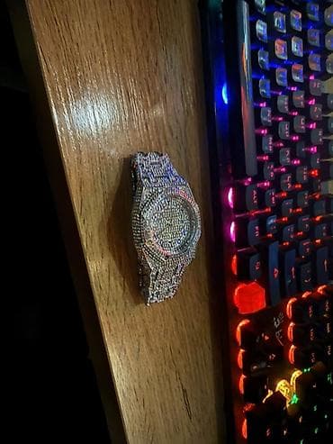 браслеты на часы: Мужские наручные часы в стиле «iced out» (полностью усыпаны камнями) — 2