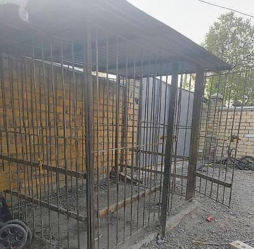 Металлический уличный вольер/клетка с навесом - Подходит как вольер