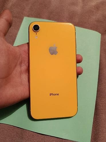 IPhone Xr, 128 ГБ, Желтый, Зарядное устройство, Защитное стекло, Чехол, 73 %