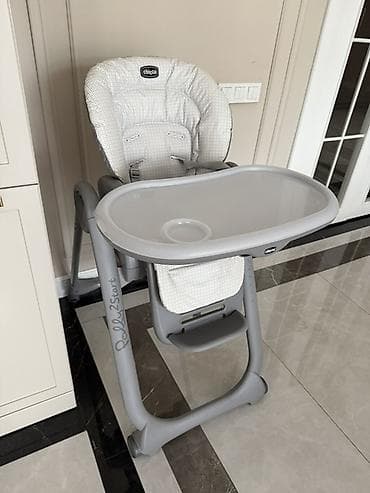 chicco echo: Стульчик для кормления Chicco Polly 2 Start, серый - Регулируемая — 4