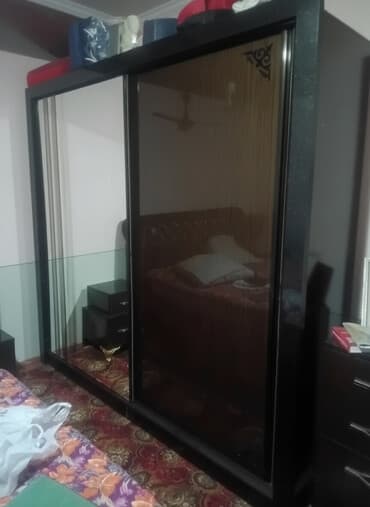 шифанер шкаф бу: Спальный гарнитур, Новый, Двуспальная кровать, Шкаф, Комод, Кыргызстан, Дерево, Самовывоз, цвет - Черный — 1