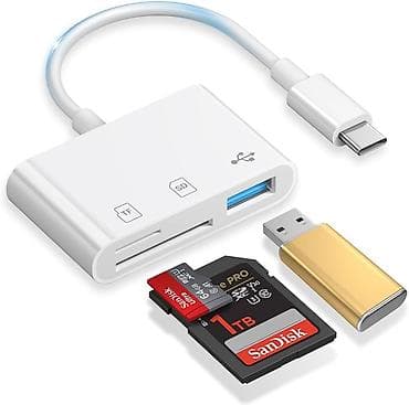 Многофункциональный кард-ридер/хаб с USB‑C - Интерфейс: USB‑C