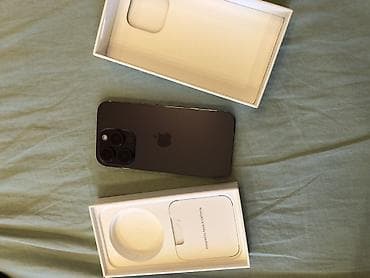 Техника и электроника: IPhone 14 Pro, Б/у, 256 ГБ, Deep Purple, Коробка — 4