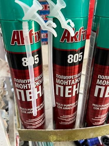 Пластик эшиктер: Многоцелевая полиуретановая монтажная пена Akfix 805. Используется для — 2