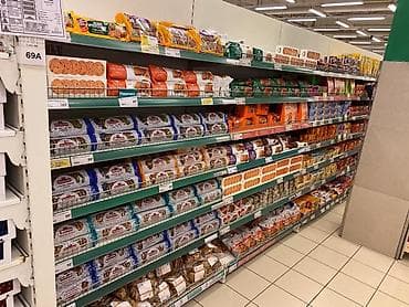 стелажы бу: Витрины, стеллажи, полки торговые металлические б/у, полка магазинная — 4