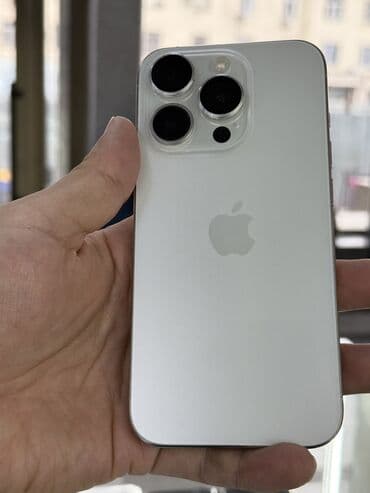 s20 fe бу: IPhone 15 Pro, Колдонулган, 256 ГБ, White Titanium, Куту, 88 % — 2