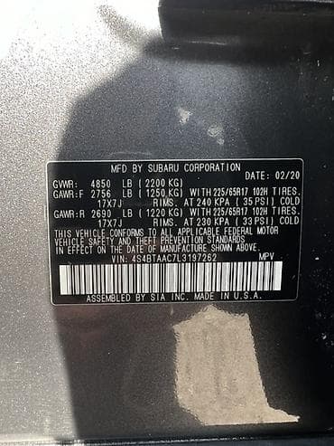 bmw e34 бу: Subaru Outback: 2020 г., 2.5 л, Вариатор, Бензин, Универсал — 9