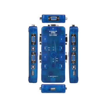 Свитч KVM 4 порта - 4 входа - 1 выход, с портом VGA, портом USB