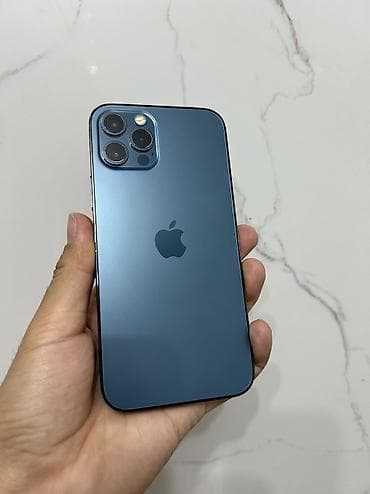 a 12: IPhone 12 Pro, Б/у, 256 ГБ, Pacific Blue, Зарядное устройство, Чехол, Кабель, 88 % — 5