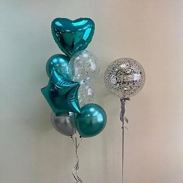 LED гирляндалар: Воздушные шары и готовые наборы для праздника - Гелиевые — 1