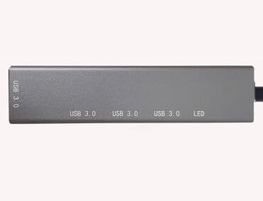 корпус для жесткого диска: Хаб (Hub) Type-C на 4хUSB 3.0. Металлический корпус, хорошее качество — 4