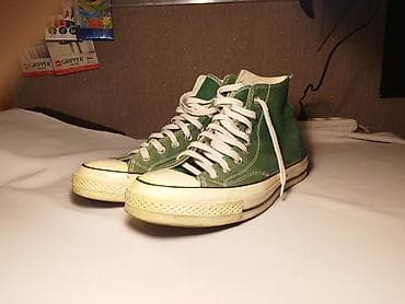 Мужские кроссовки, 43, Converse, Б/у, цвет - Зеленый, Бесплатная доставка