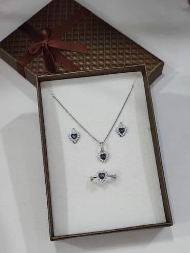 набор пандора: Серебряный Набор+ Цепочка Сердочка Дизайн под Пандора Размеры — 6