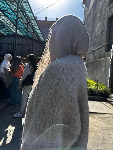 Шорты: Кардиган, Пряжа, Короткая модель, Осень-весна, Объемная модель — 3