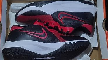 Кроссовки Nike для баскетбола (низкий профиль) - Цвет: чёрный/красный