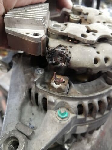 мутсубиши: Диодный мост,реле регулятор,обмотка, якорь,коллектор (медные кольца) — 1