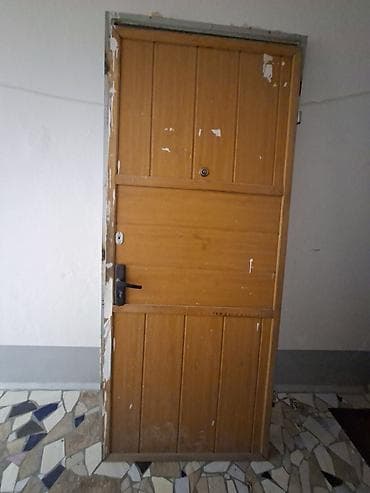 Двери для домов и квартир, Деревянная, Одностворчатая, Правосторонняя, цвет - Коричневый
