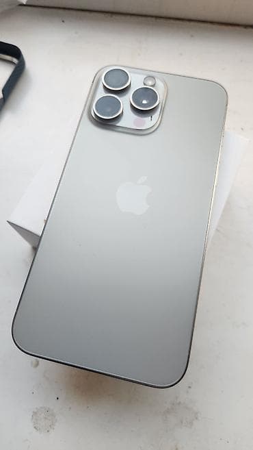 IPhone 15 Pro Max, (Silver) Телефон не вскрывался, все детали родные at lalafo.kg IPhone 15 Pro Max, (Silver) Телефон не вскрывался, все детали родные