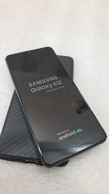 Samsung Galaxy A12, Б/у, 64 ГБ, цвет - Черный, 2 SIM
