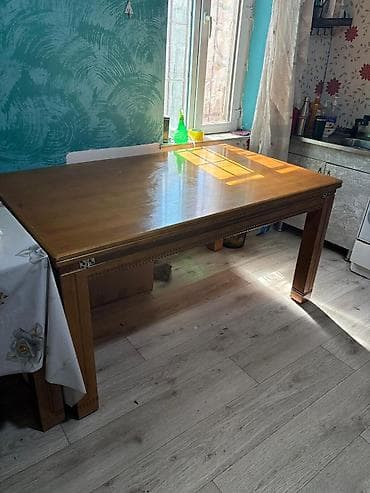 столчики: Кухонный стол, Прямоугольный, Раскладной — 1