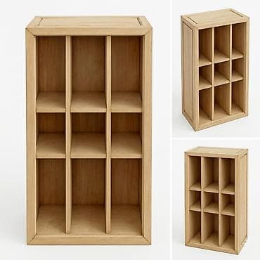 Этажерка, витрина, полка навесная, ЕС 014, беленый дуб, Италия