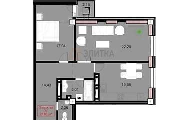 Куплю квартиру: 2 комнаты, 79 м², Элитка, 9 этаж, Готовая ПСО (под самоотделку) — 4
