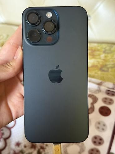 13 plus: IPhone 15 Pro Max, Б/у, 256 ГБ, Black Titanium, Коробка, 72 % — 3