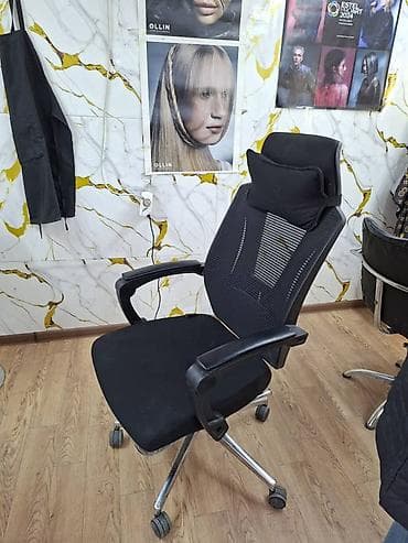 Офис креслолору: Офис креслолор, Дөңгөлөктүү, түсү - Кара — 4