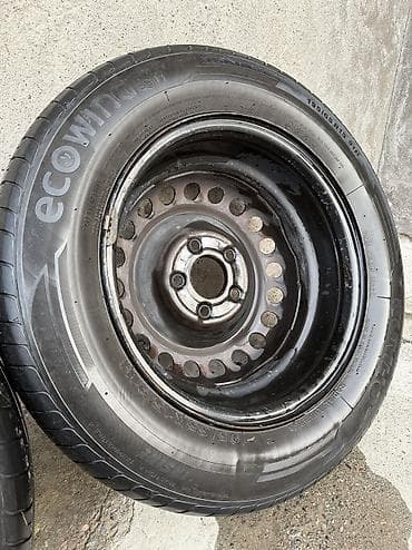 колпачки на колёса: Колеса в сборе 195 / 65 / R 15, Лето, Б/у, Комплект, Легковые, Железные, отверстий - 5 — 7