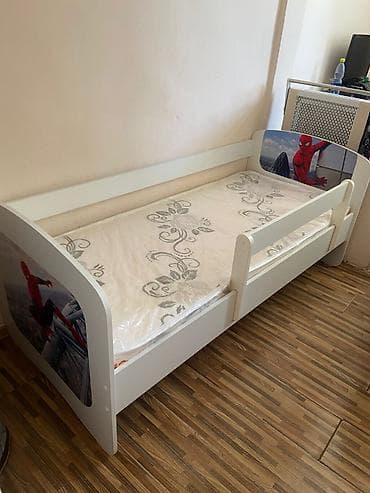 Эмерек: Бир кишилик керебет, Колдонулган, Матрасы бар, узуну - 160 см — 3