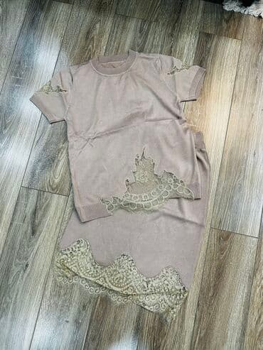 Шикарная двойка из тонкого трикотажа в трех цветах!!! Можно как в