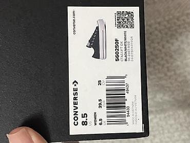 трекинговая горная обувь: Кроссовки, 40, Converse, Новый, цвет - Черный — 4