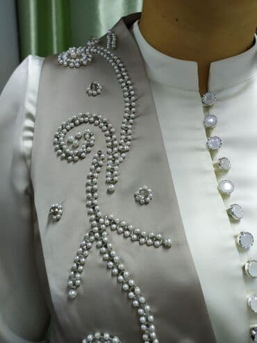 свадеб платье: Платье на кыз узатуу. Шито на заказ, из качественного материала — 4