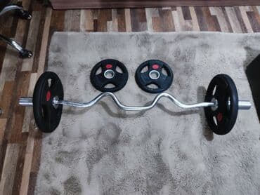 часы longines: Штанга с кривым грифом 
2 блина по 10кг
2 блина по 5кг — 2